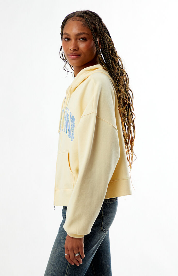 Pacsun Hamptons Cropped Zip Up Hoodie | Pacsun