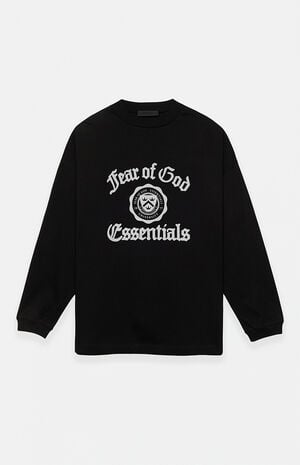 Black Heavy Long Sleeve T-Shirt image number 1