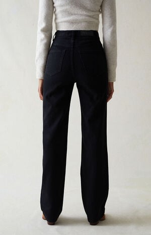 Eco Black Ripped '90s Boyfriend Jeans image number 5