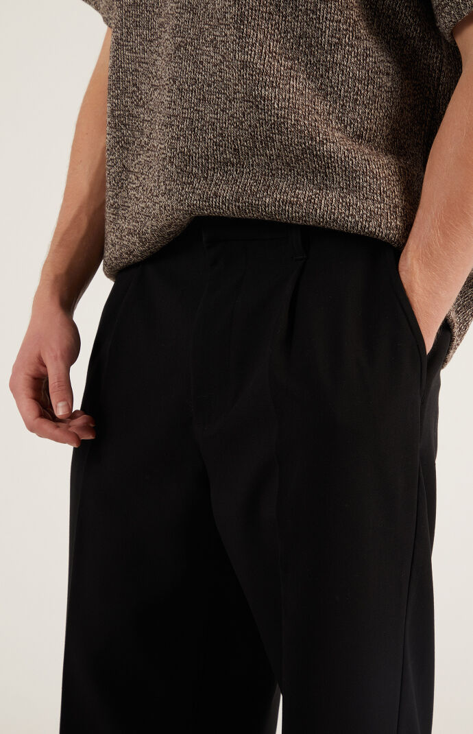 Pacsun Black Pleated Baggy Trousers