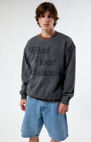 Find Your Balance Vintage Crew Neck Sweatshirt image number 1