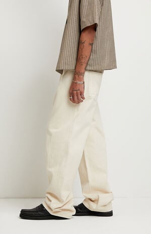 Dylan Baggy Jeans Cream image number 3