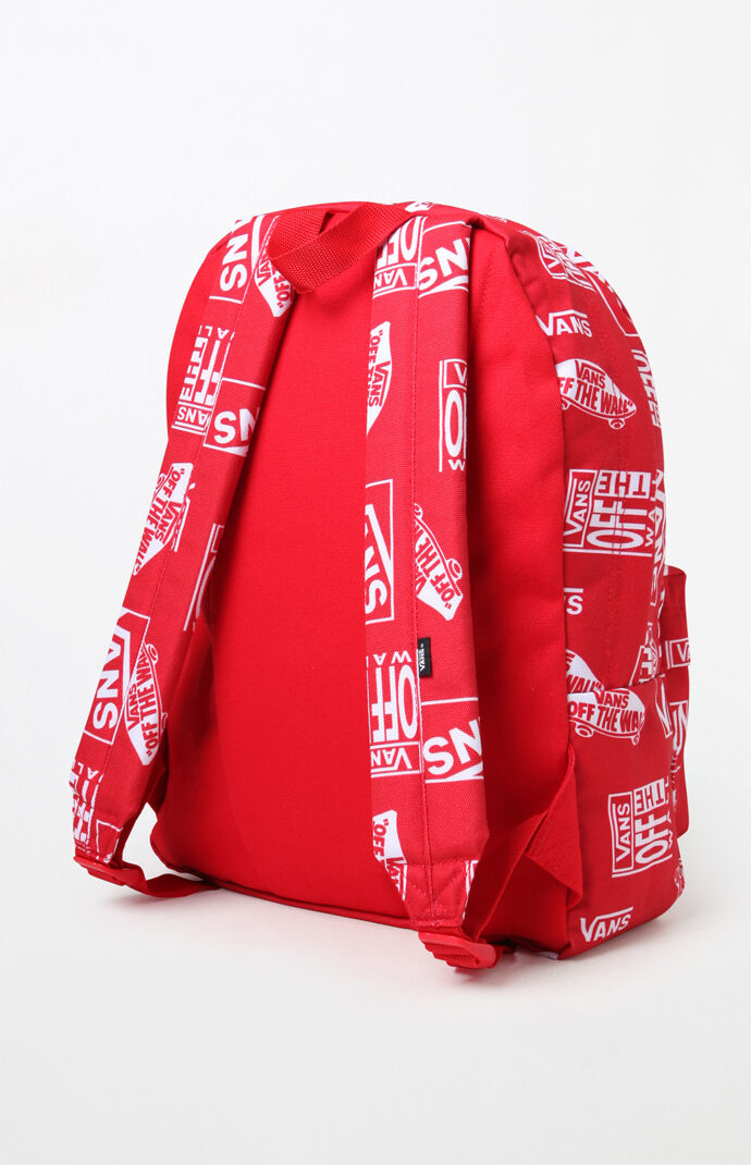 vans repeat print old skool backpack