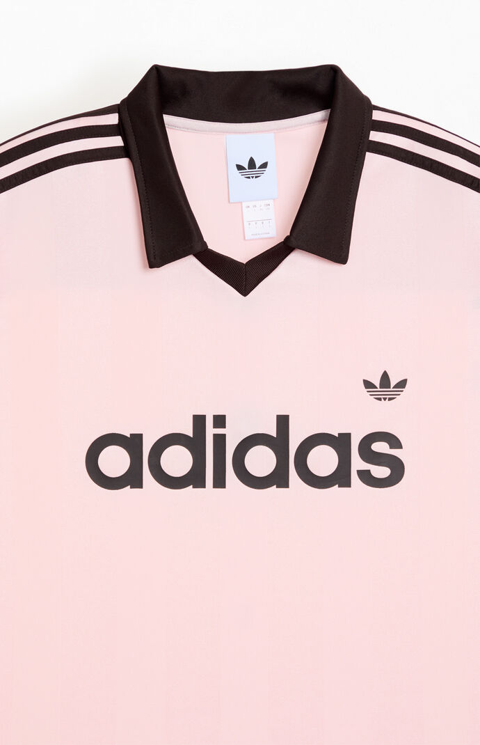 90s 田中オム ARCHIVE ステッチオーバーシャツ ピンク adidas Pink Archive Collar Short Sleeve Jersey | Pacsun
