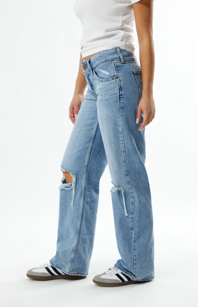 パンツ TSY RIPPED WIDE STRAIGHT DENIM INDIGO L RIPPED WIDE STRAIGHT DENIM 【BLACK TAG】// INDIGO