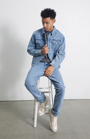 By PacSun Signature Denim Trucker Jacket image number 4