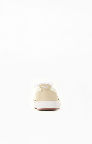 Beige Lowland ComfyCush Leather Sneakers image number 3