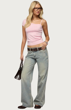 Lorelai Asymmetric Knit Top image number 5