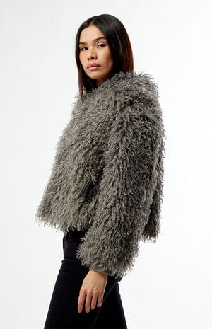 Harlow Faux Fur Cropped Jacket image number 2