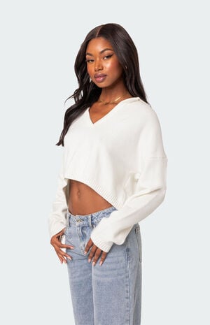 Marcie Oversized Cropped Sweater image number 3
