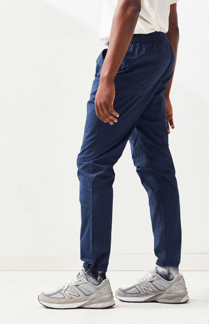 PacSun Navy Nylon Slim Fit Jogger Pants PacSun