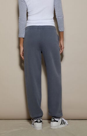 Blue Ultra Soft Fleece Sweatpants image number 4