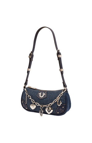 Sparkle Denim Shoulder Bag image number 3