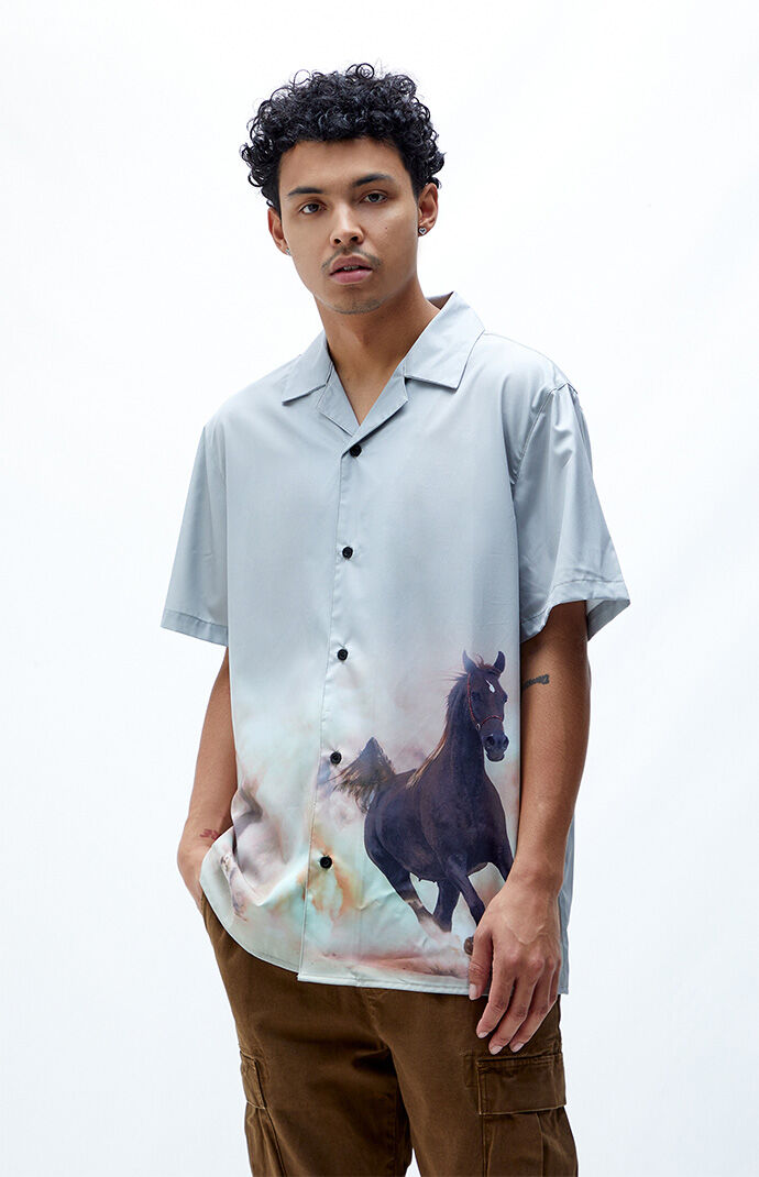 PacSun Scenic Horses Camp Shirt | PacSun
