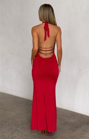 Solyne Beaded Halter Maxi Dress image number 2