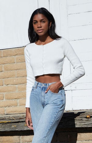 Athelia Cropped Cardigan image number 1