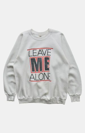 90s Leave Me Alone Crew Neck Sweatshirt image number 1
