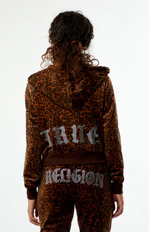 Leopard Velour Track Jacket image number 2