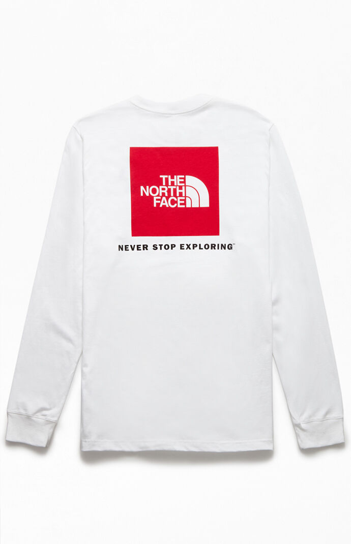 North face never stop exploring long sleeve t shirt online