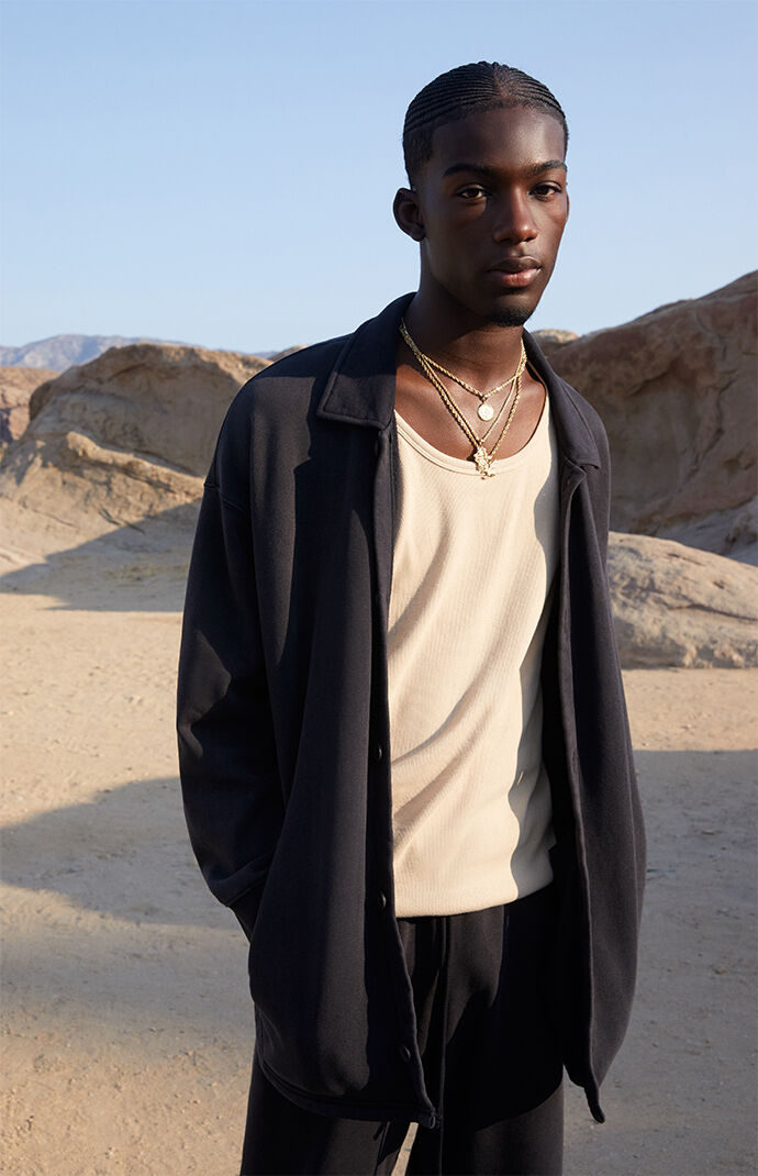 Button down fleece jacket outlet