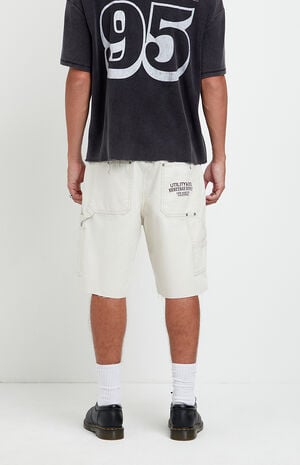 Parker Baggy Jean Shorts Carpenter Cream image number 4