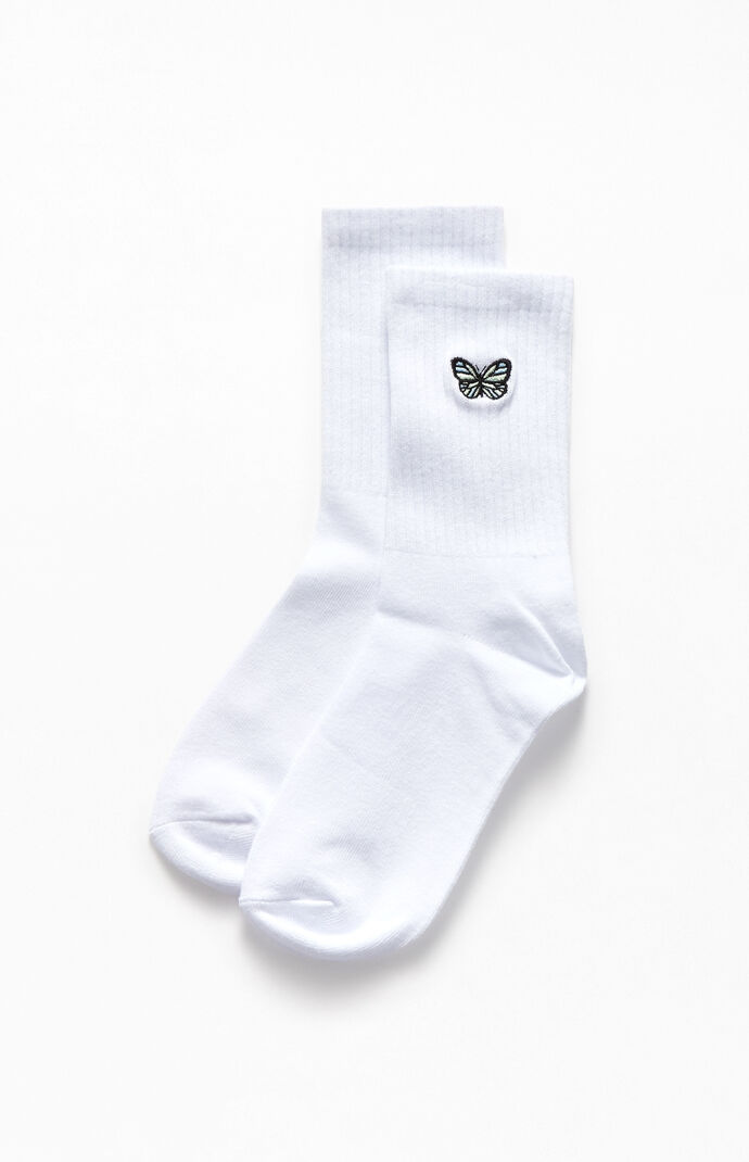 Butterfly Crew Socks