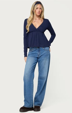 Kenzie Long Sleeve Babydoll Top image number 4