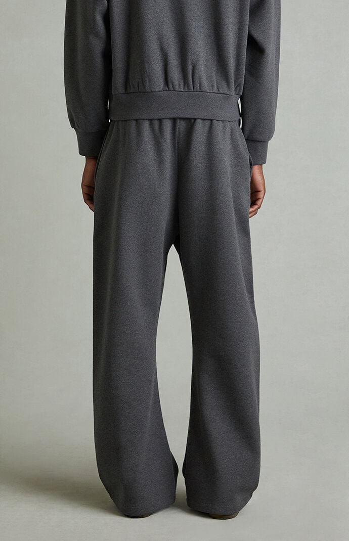 Fear of God ESSENTIALS Charcoal Heather Fleece Flare Sweatpants