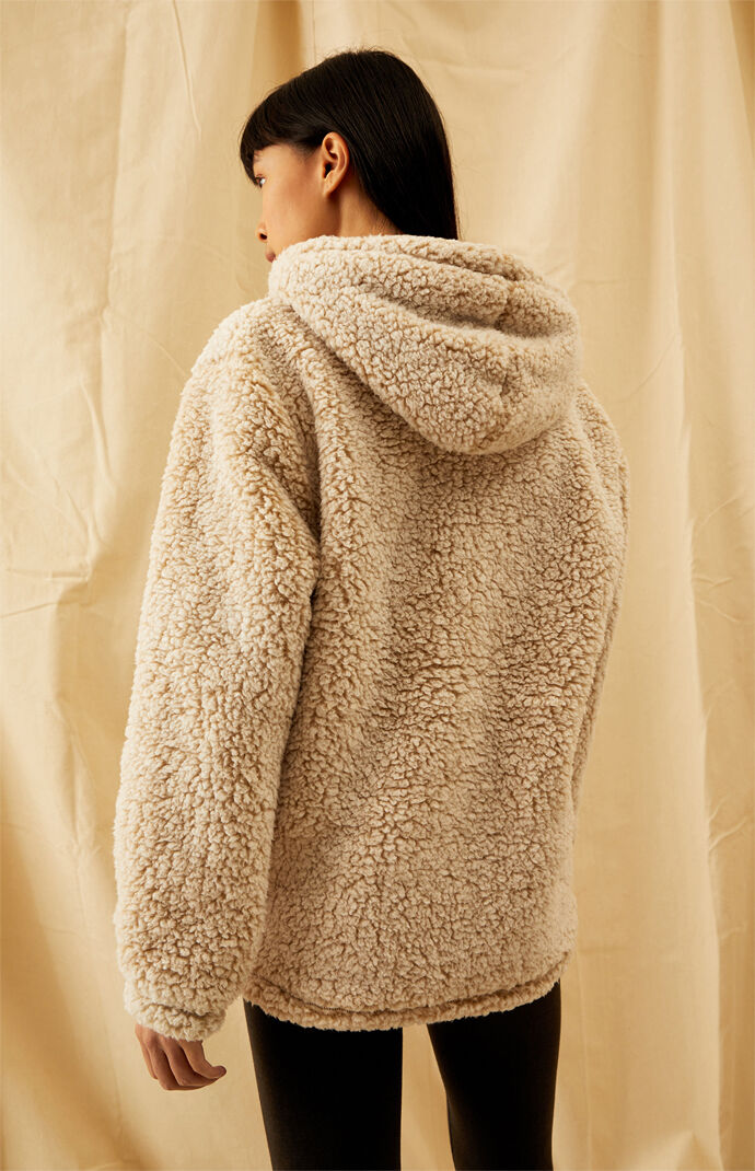 Pacsun sherpa hoodie outlet