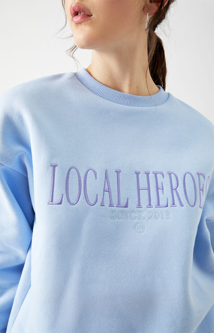 Blue Crew Neck Sweatshirt