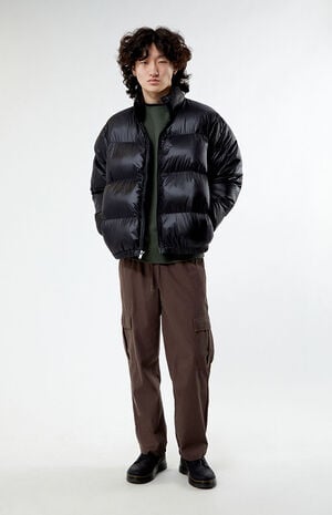 Black Puffer Jacket image number 3