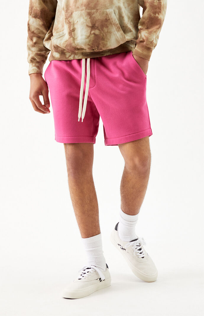 Pink Fleece Volley Shorts