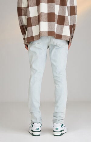 Light Indigo Stacked Skinny Jeans image number 4