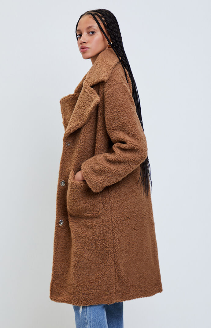 pacsun teddy coat