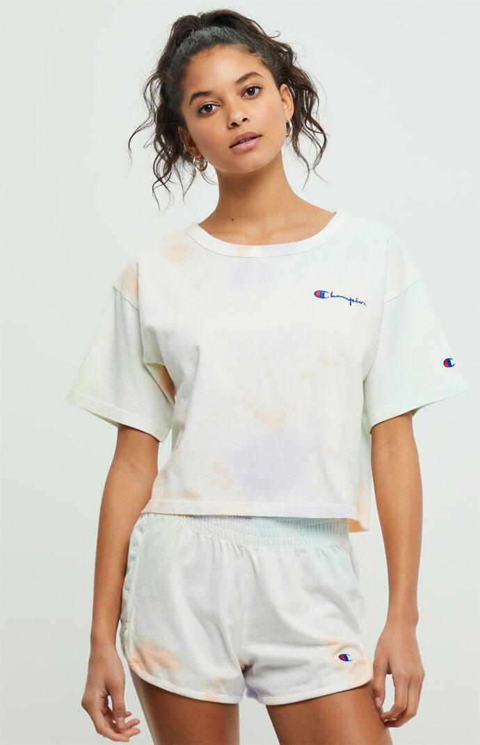 Cloud Dye Cropped T-Shirt