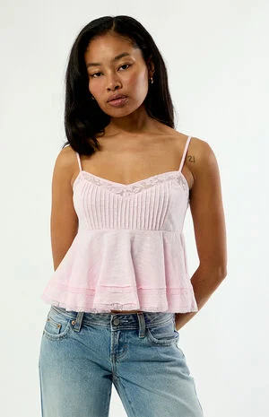 Chloe Cropped Babydoll Top image number 3