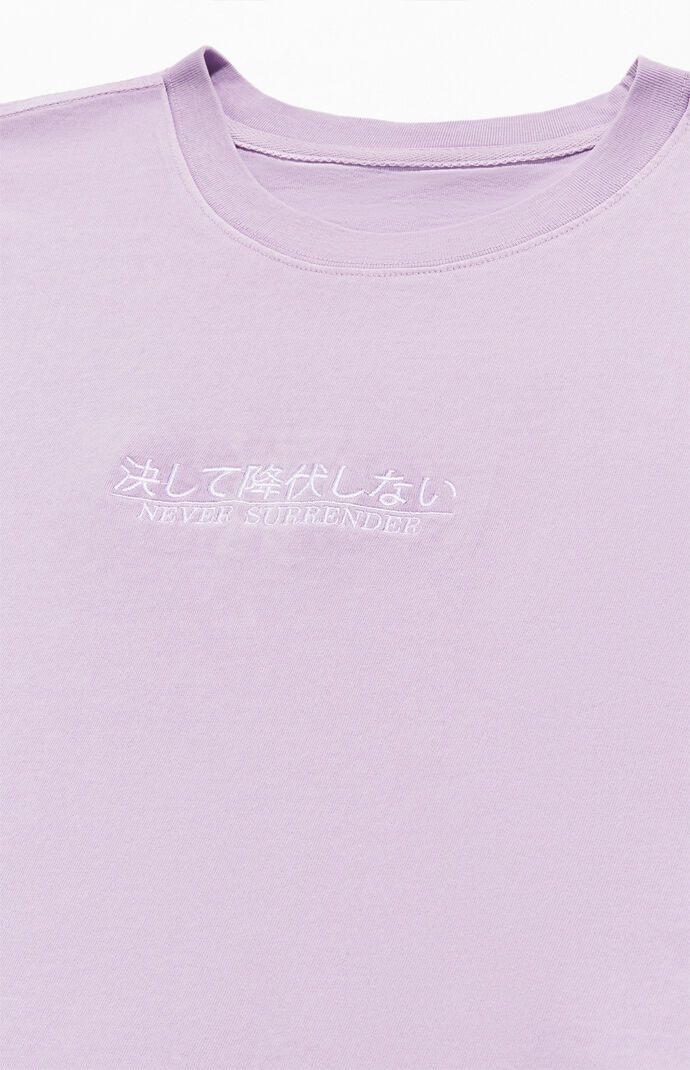 Never Surrender Embroidered T-Shirt