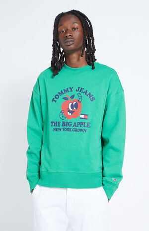 Tommy Jeans Homegrown Apple Crew Neck Sweatshirt | PacSun