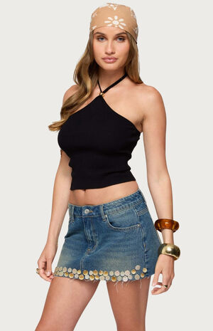 Hollis Knit Halter Top image number 2