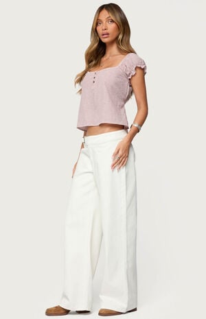 Rhory Pinstripe Babydoll Top image number 4