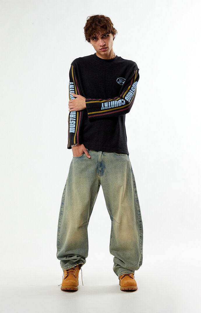 専用 22SS Ford Tee Saint Rage×Fuct 両袖プリ XL FORD Riders Long Sleeve Waffle Knit T-Shirt | Pacsun