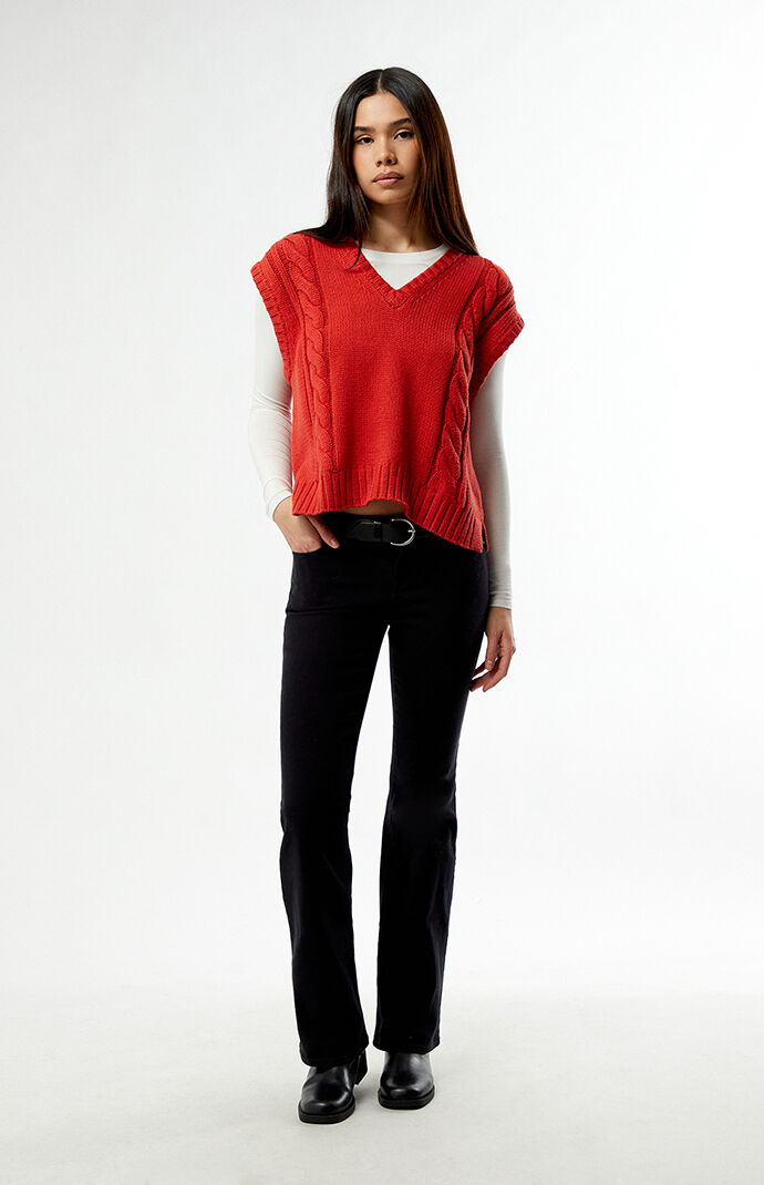 Rhythm Stanley Cable Knit Sweater Vest