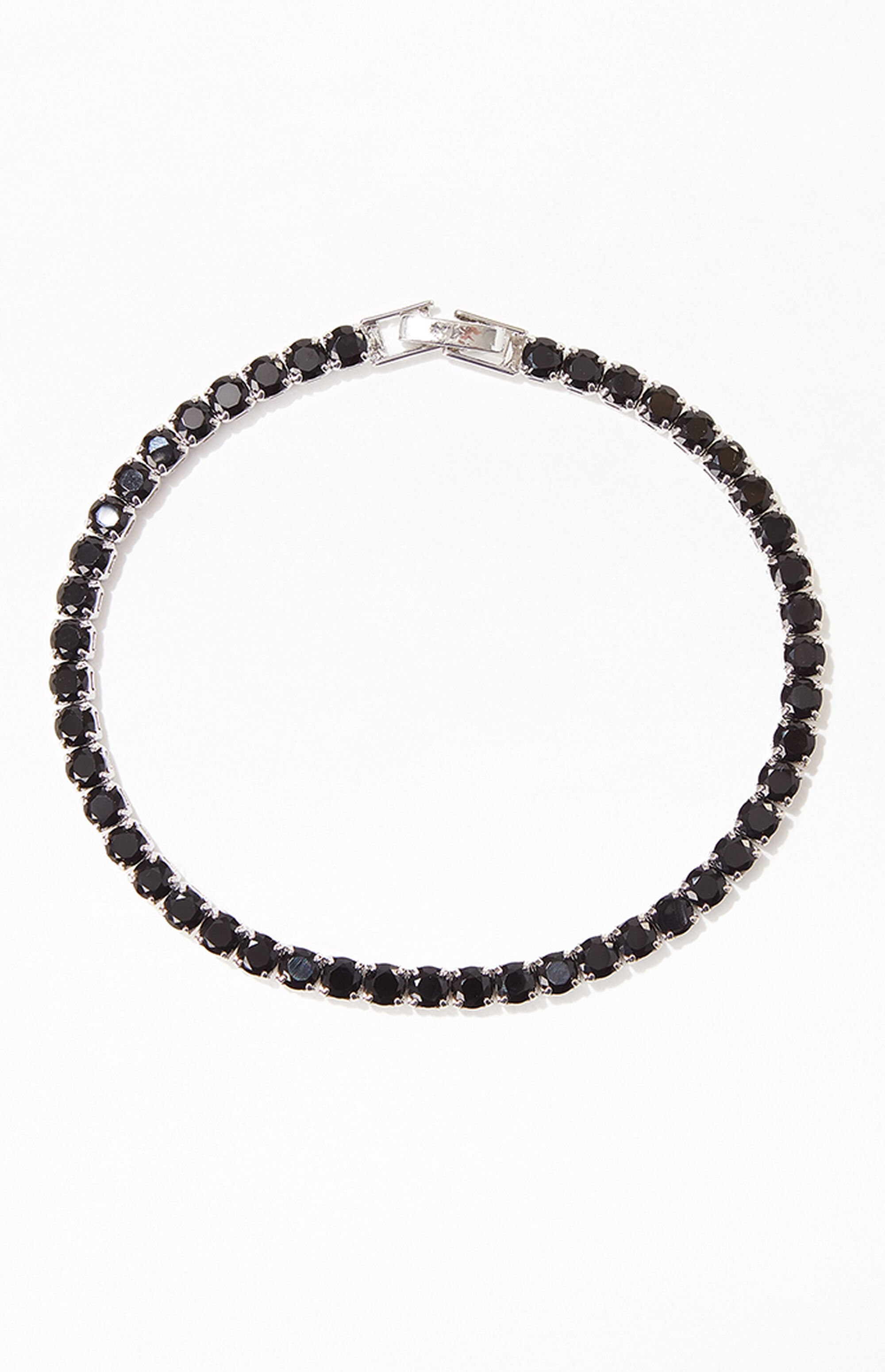 PacSun Black Tennis Bracelet PacSun