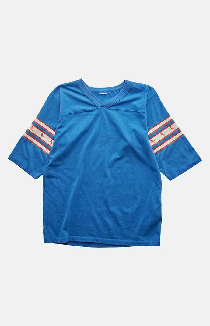 PS VINTAGE 80s Horse Jersey V-Neck Graphic T-Shirt