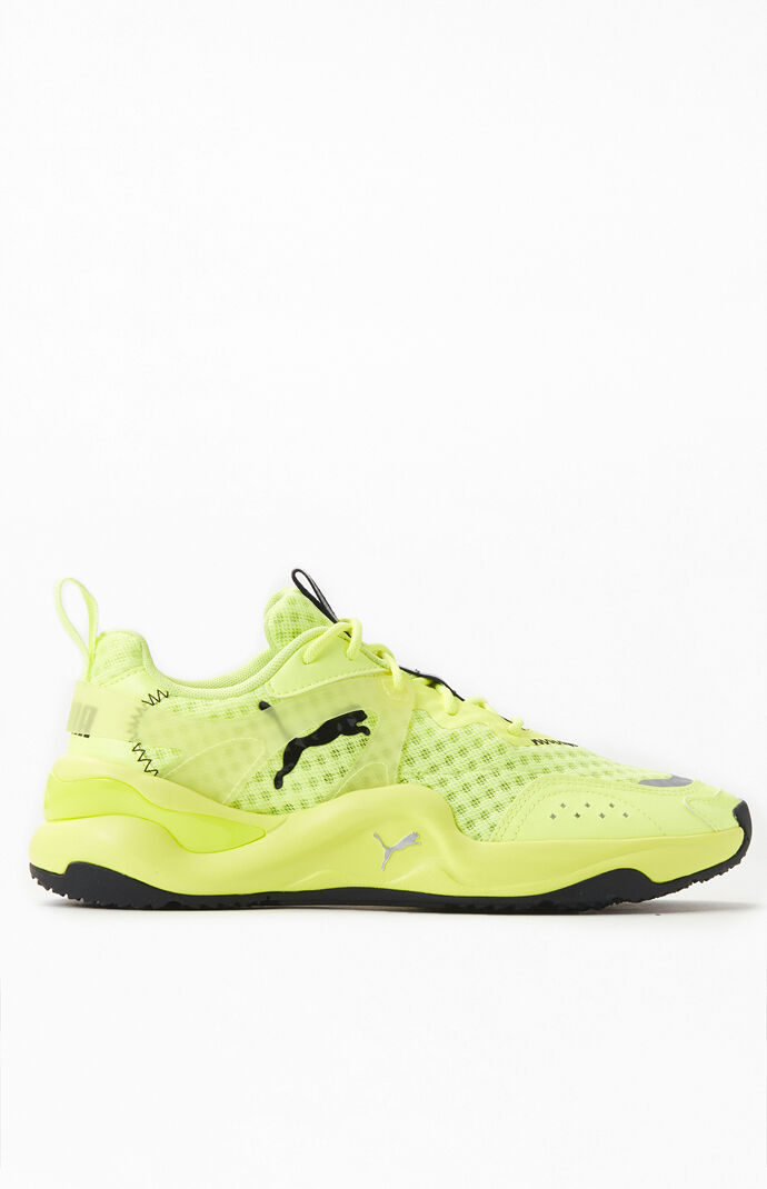 puma rise neon women's sneakers