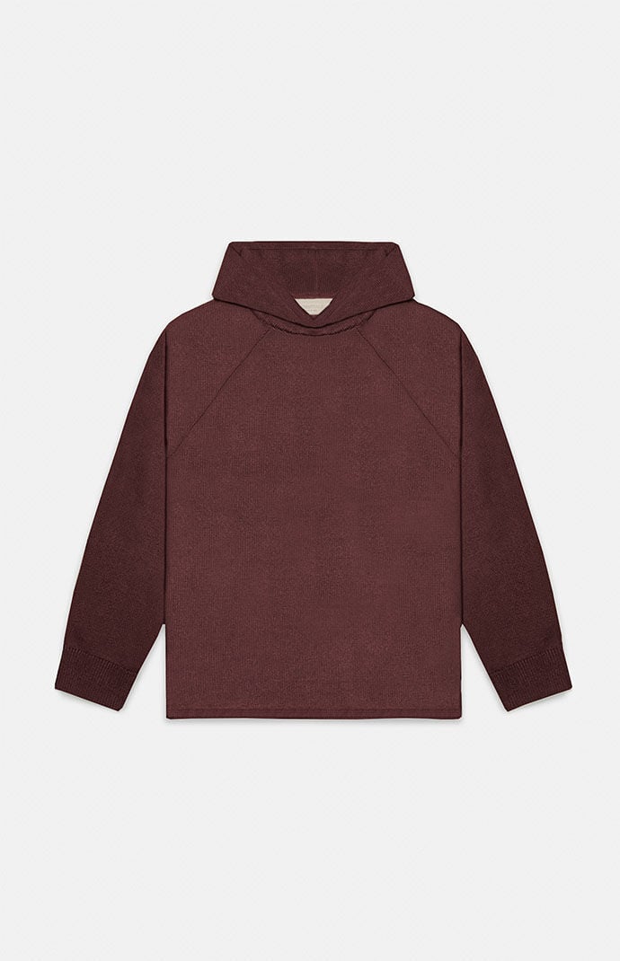 피오갓 에센셜 Fear Of God Kids Plum Knit Hoodie