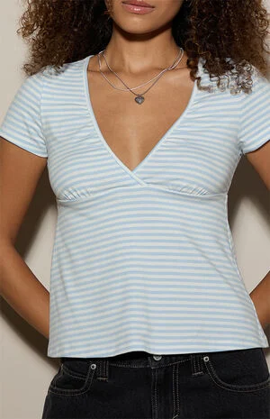Chloe Crossover Babydoll T-Shirt image number 2