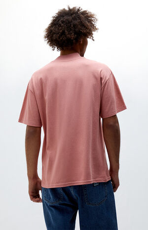 Pink Beck Mock Neck T-Shirt image number 4