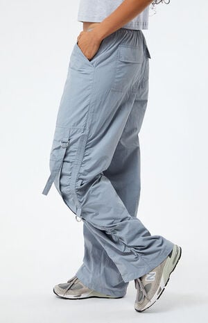 Ruched Low Rise Pull-On Pants image number 3