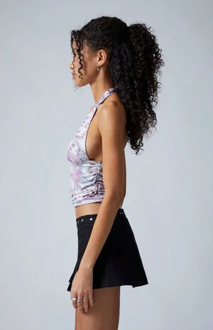 Vanessa Deep V Halter Top image number 4